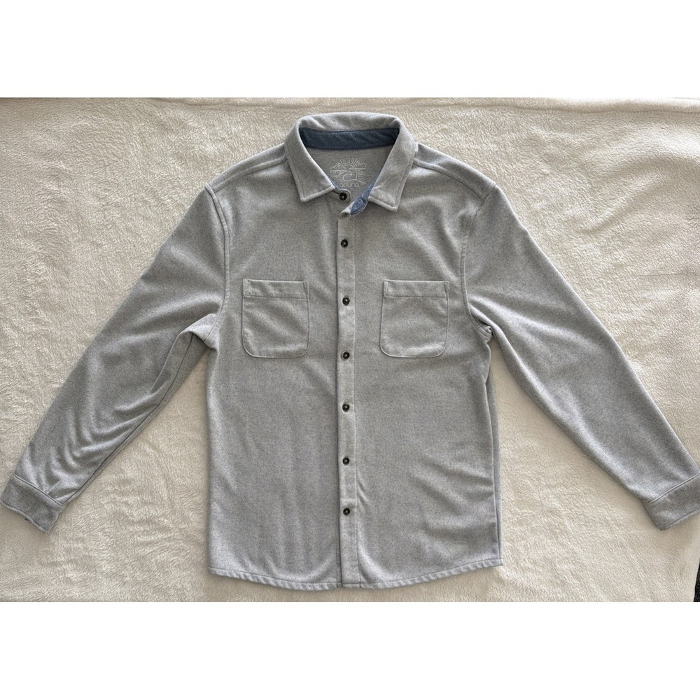 Laguna Men's Sz Medium Button-Up Shirt Gray